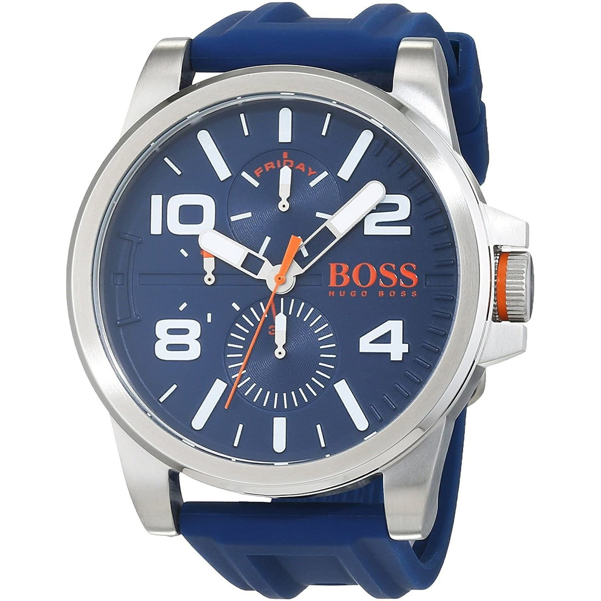 Hugo Boss Men&#39;s 1550008 Detroit Blue Silicone Watch