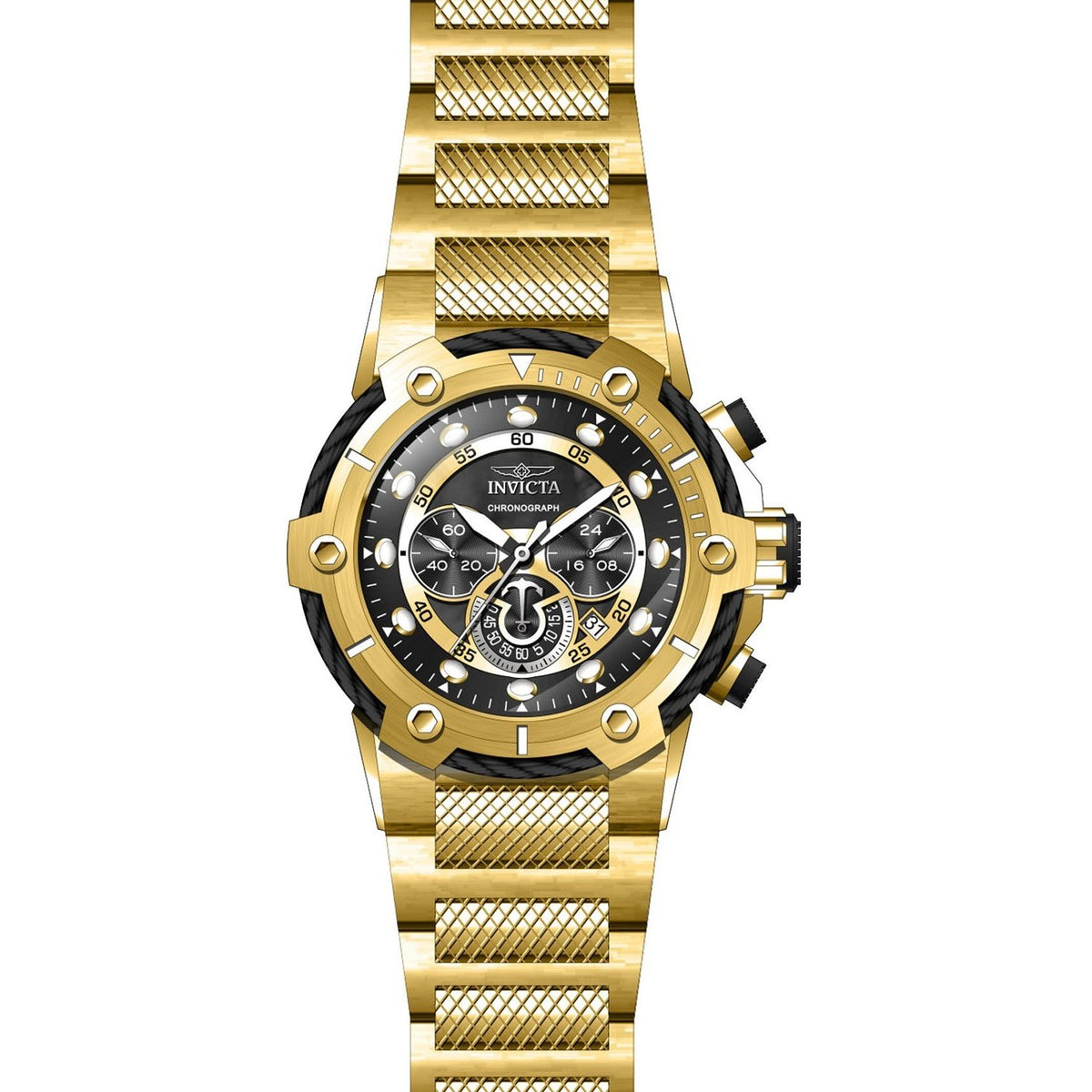 Invicta Men&#39;s 26813 Bolt Gold-Tone Stainless Steel Watch