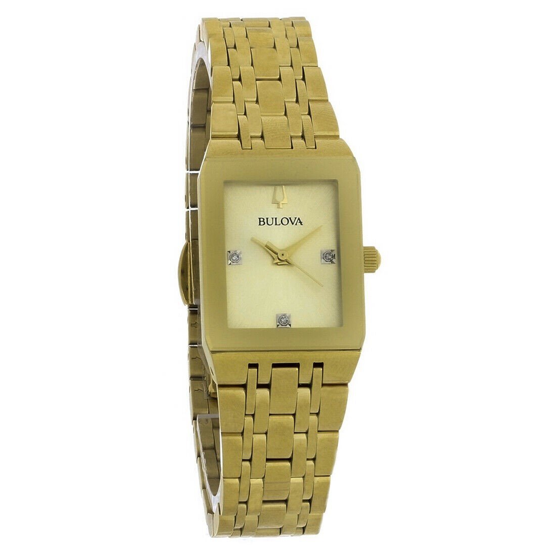 Bulova Women&#39;s 97P140 Futuro Gold-Tone Stainless Steel Watch