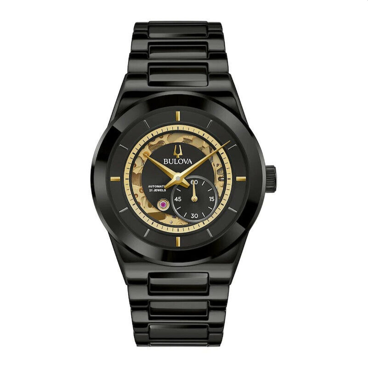 Bulova Men&#39;s 98A291 Millennia Black Stainless Steel Watch