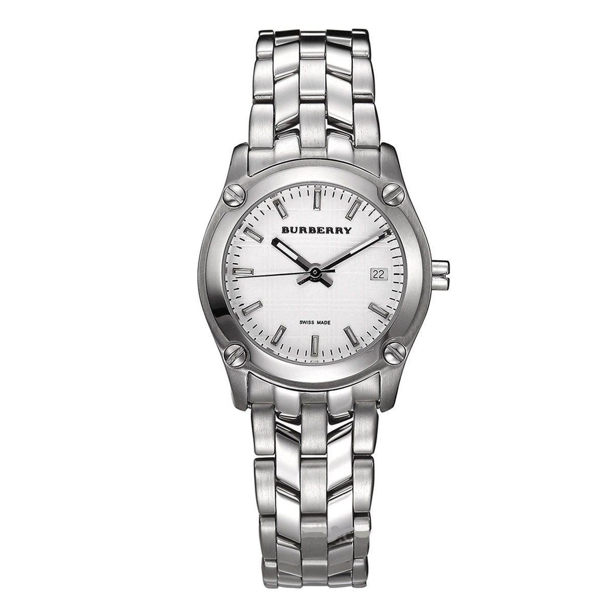 Burberry Women&#39;s BU1853 Heritage Check Stainless Steel Watch