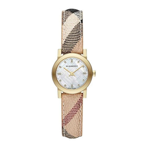 Burberry Women's BU9226 The City Diamond Beige Stainless Steel