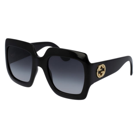 Gucci Women's Sunglasses Spring Summer 2022 Black Grey Nylon Nylon Gradient GG0053SN 001