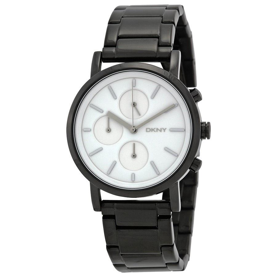 DKNY Women&#39;s NY2149 Soho Chronograph Black Stainless Steel Watch