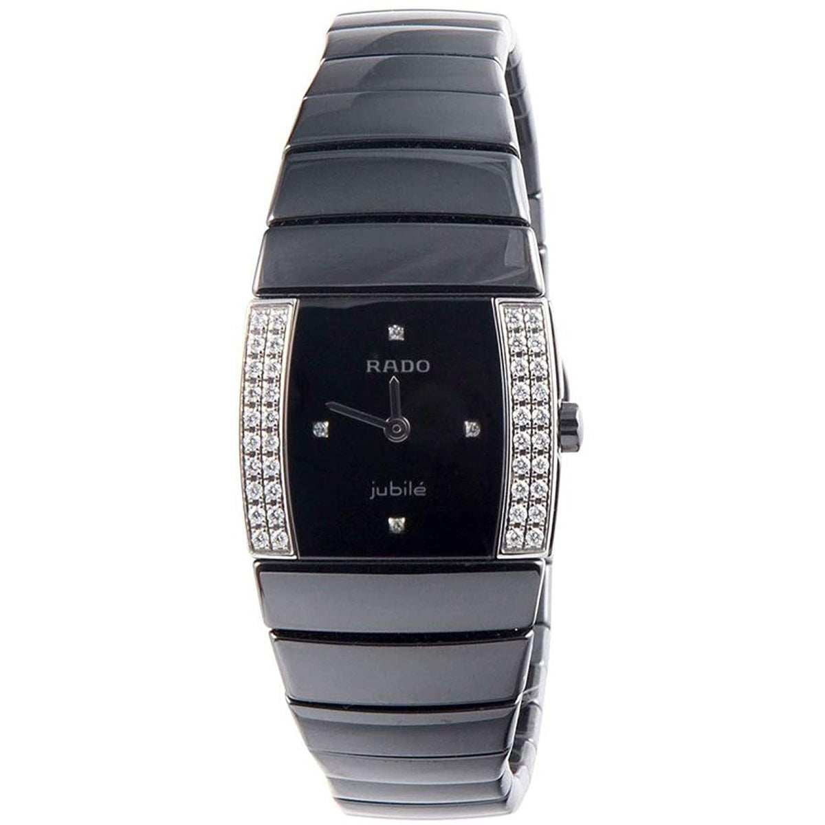 Rado Women&#39;s R13618712 Sintra Jubile Diamond Black Ceramic Watch