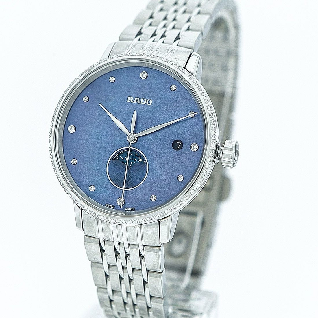 Rado Women&#39;s R22882903 Coupole Diamond Stainless Steel Watch