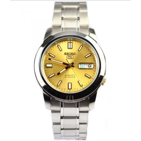 Seiko Men s SNKK13 Series 5 Stainless Steel Watch Bezali