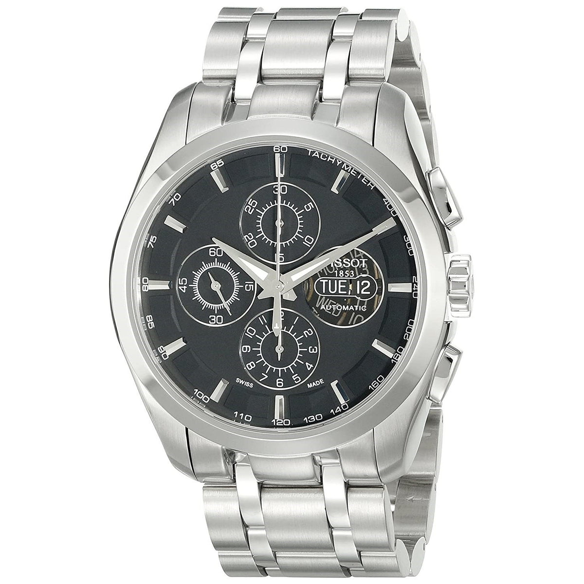 Tissot Men&#39;s T0356141105100 Couturier Chronograph Automatic Stainless Steel Watch
