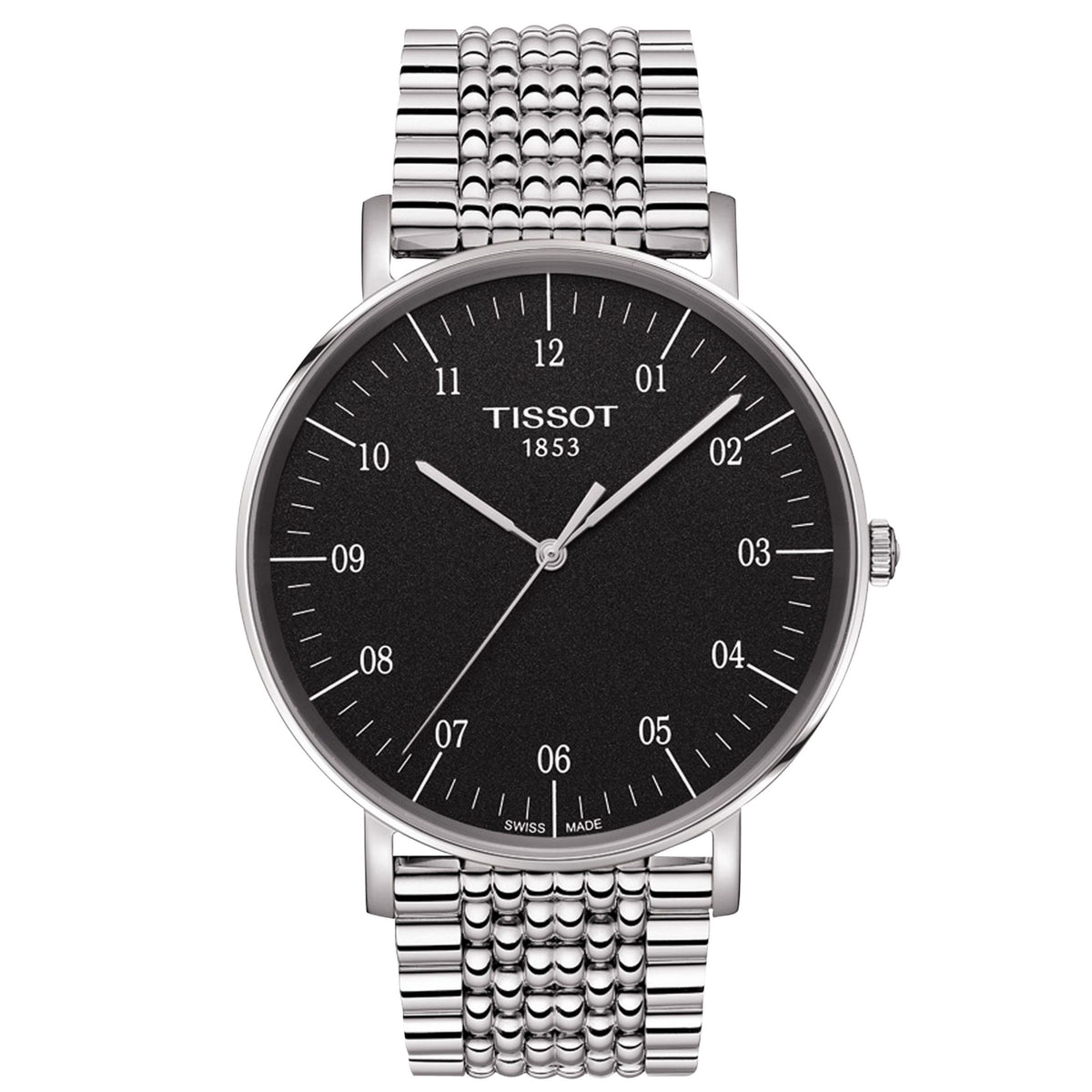 Tissot Men&#39;s T1096101107700 T-Classic Everytime Stainless Steel Watch
