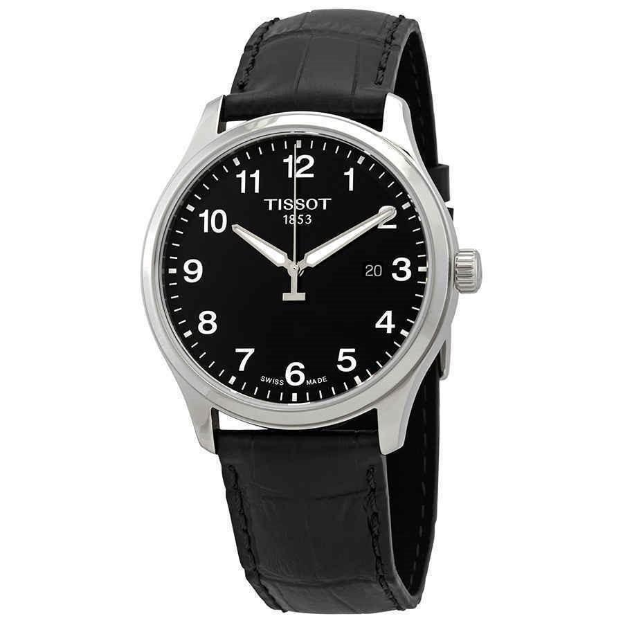 Tissot Men&#39;s T1164101605700 XL Classic Black Leather Watch