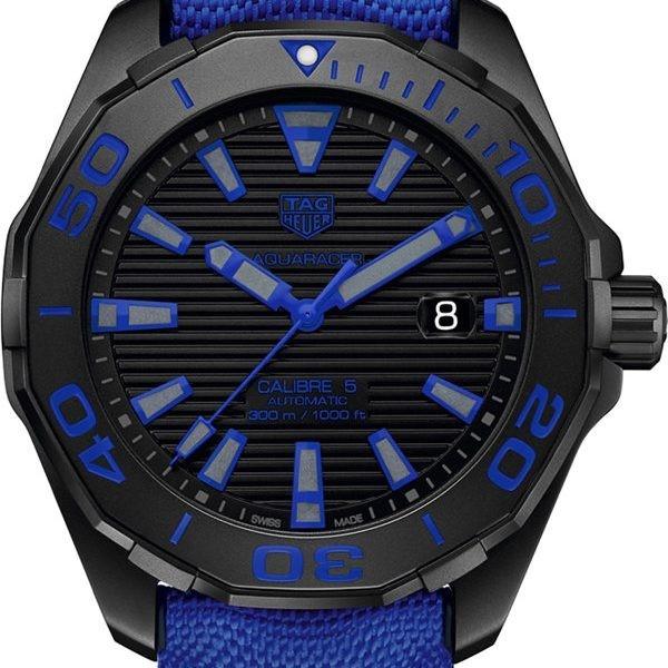 Tag Heuer Men's WAY208B.FC6382 Aquaracer Blue Synthetic Watch - Bezali