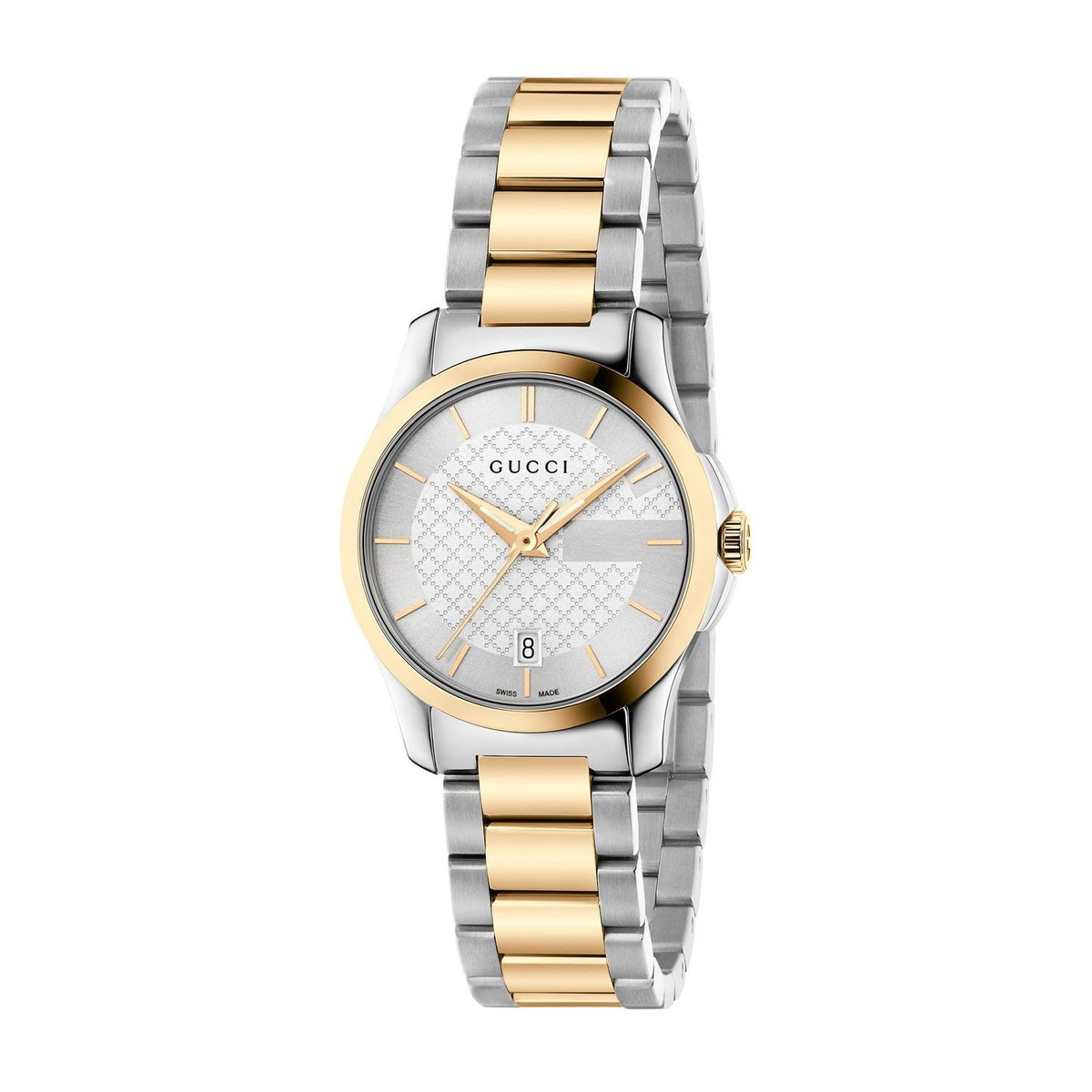 Gucci Women&#39;s YA126563 G-Timeless Two-Tone Stainless Steel Watch
