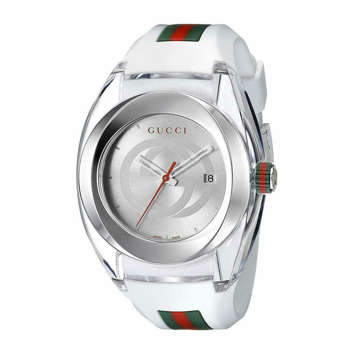 Gucci Men&#39;s YA137102 SYNC XXL White Stainless Steel Watch