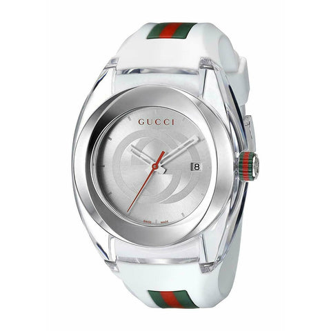 Gucci Men's YA137102 SYNC XXL White Stainless Steel Watch