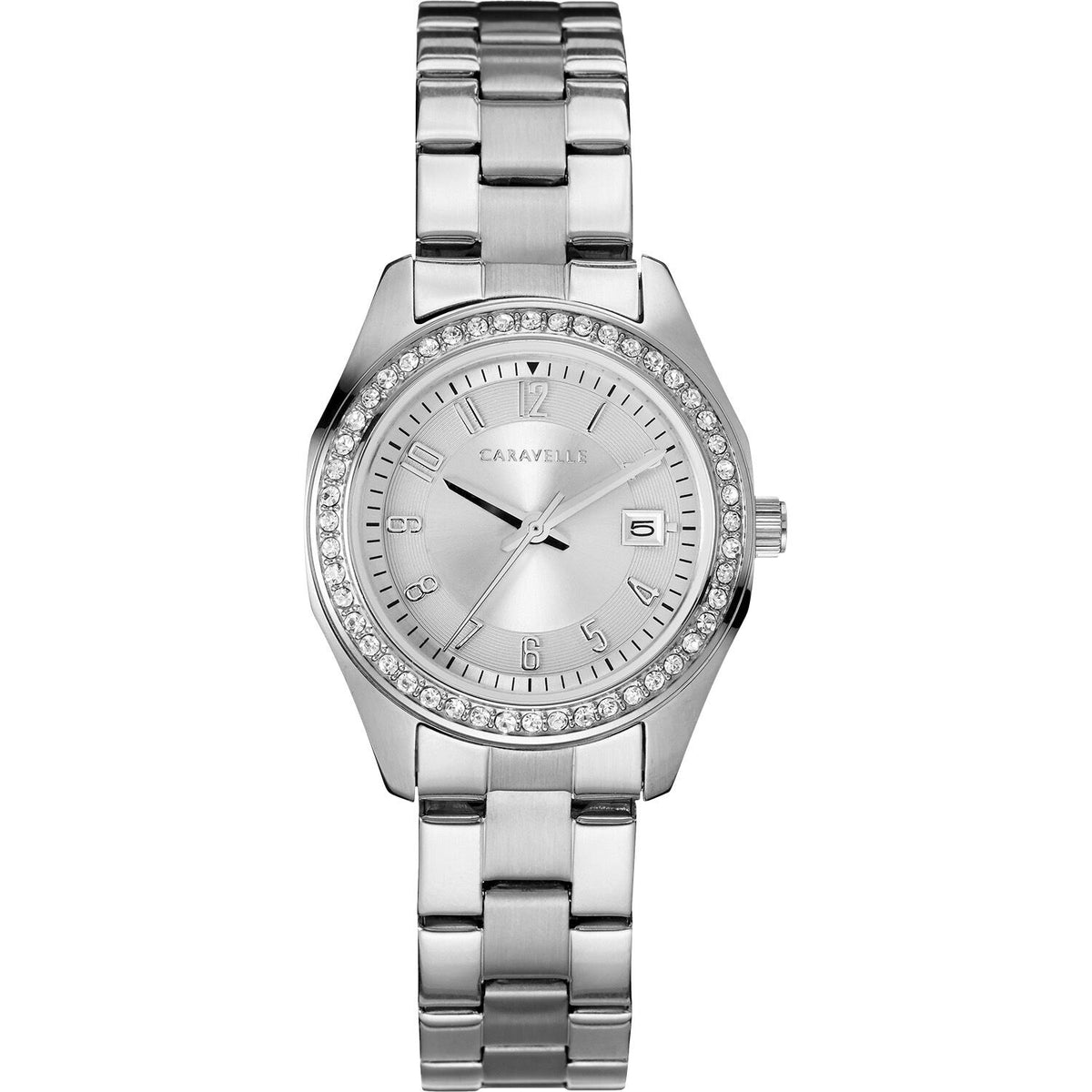 Bulova Caravelle by Bulova Pefectly Petite Collection Women's Silver-tone Bracelet Quartz Watch - 43M120