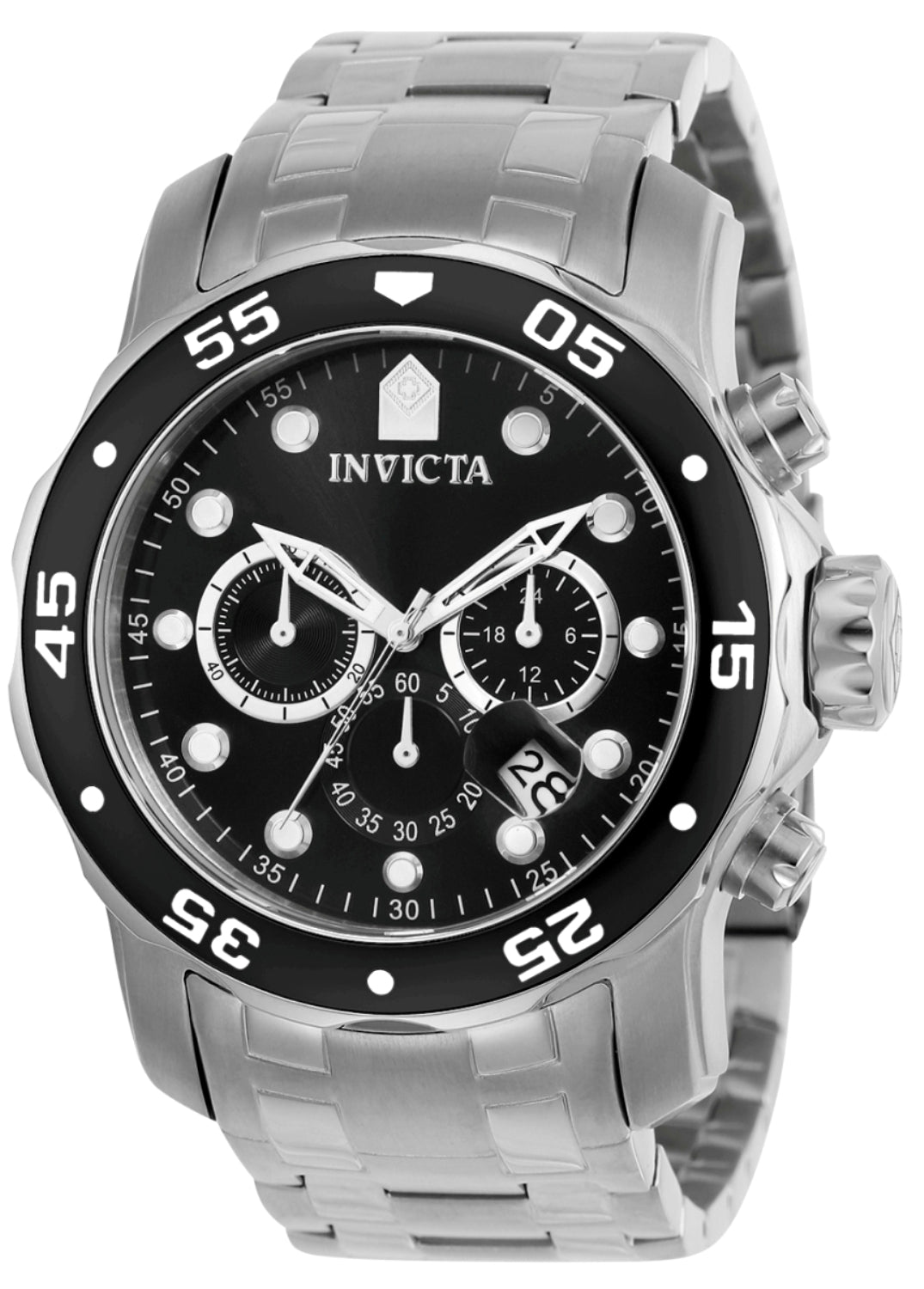 Invicta Men's 0069 Pro Diver  Quartz Chronograph Black Dial Watch