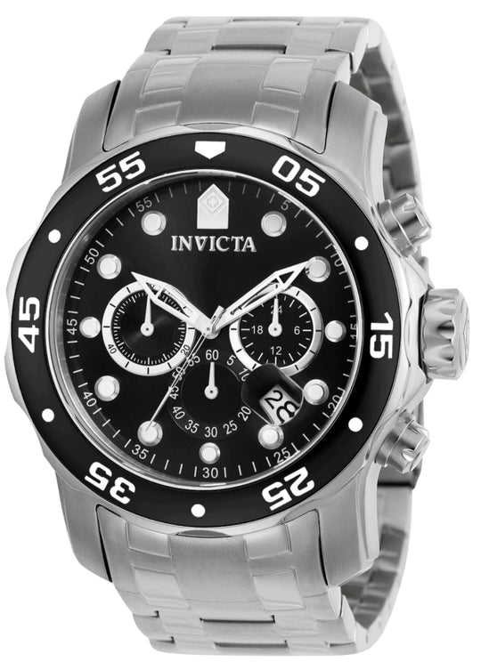 Invicta Men's 0069 Pro Diver  Quartz Chronograph Black Dial Watch