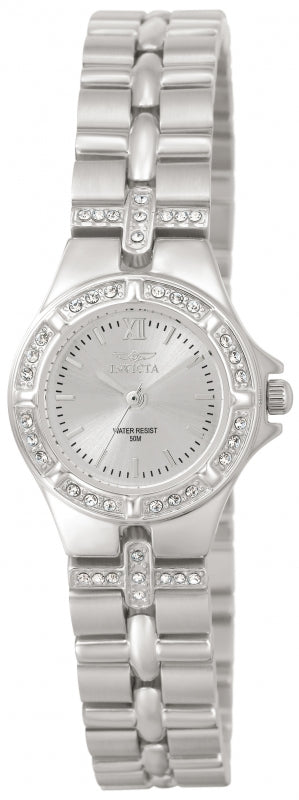 Invicta Women's 0132 Wildflower Quartz 3 Hand Silver Dial Watch