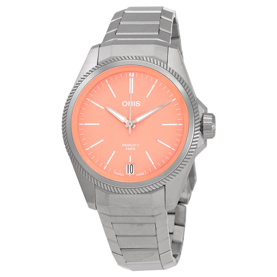 Oris ProPilot X Calibre 400 Men's Salmon Dial Automatic Watch 0140077787158-0772001TLC
