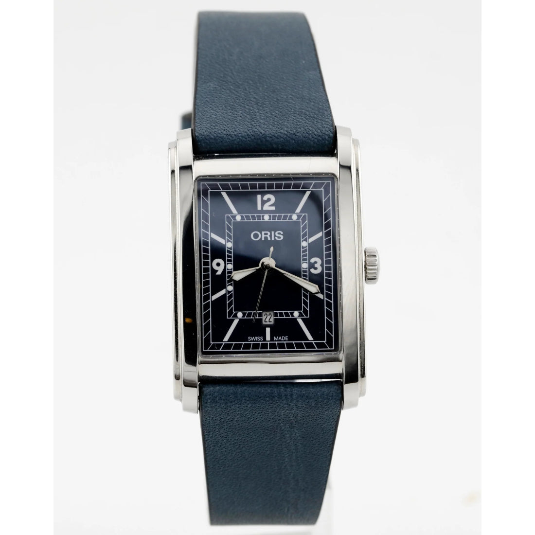 Oris Rectangular Unisex Blue Dial Automatic Watch 0156177834065-0751