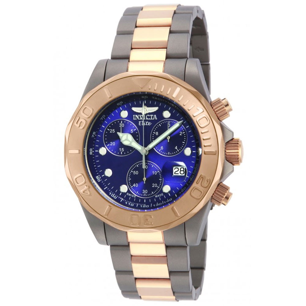 Invicta Men's 10700 Pro Diver Quartz Chronograph Blue Dial Watch