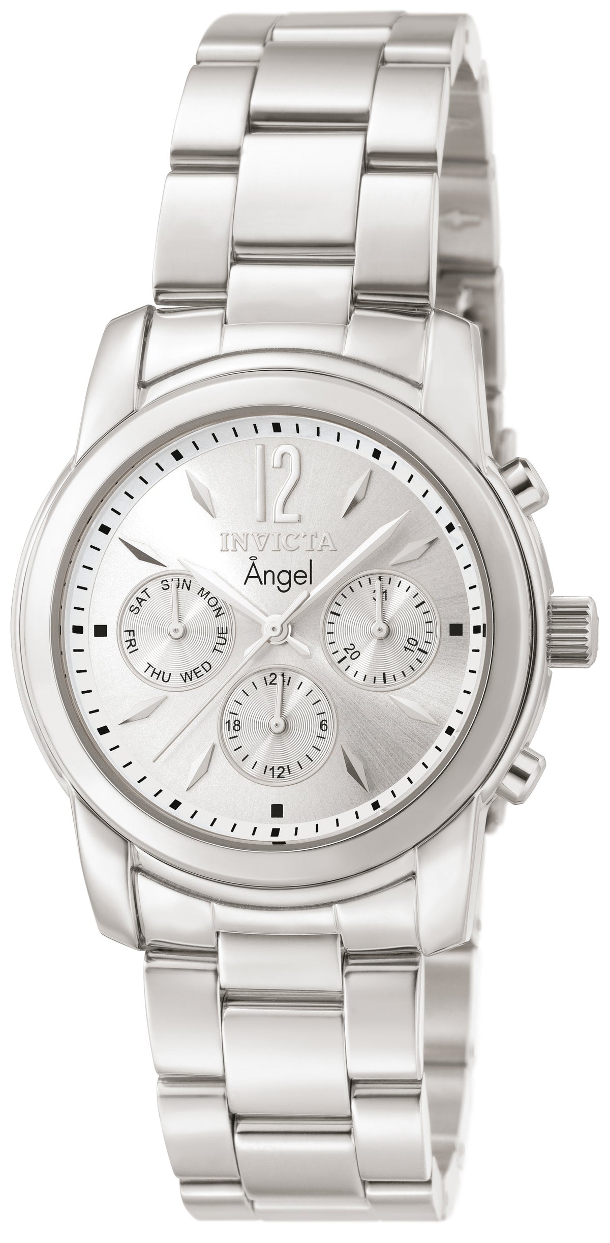 Invicta Women's 0461 Angel  Quartz Chronograph Silver Dial Watch