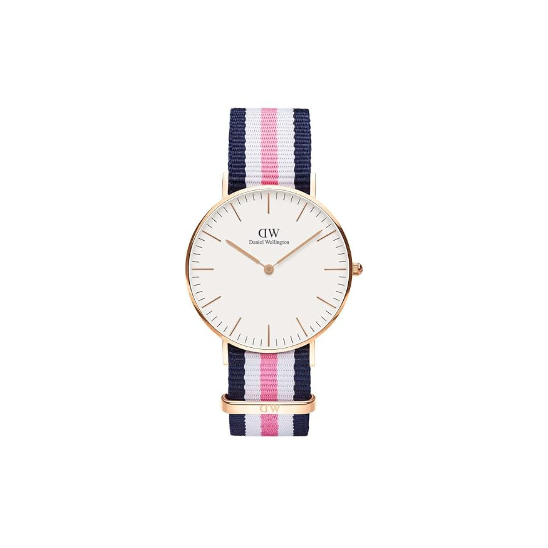 Daniel Wellington Southampton Lady Women's Multicolor- Navy Blue, White and Pink Strap Quartz Watch - 0506DW