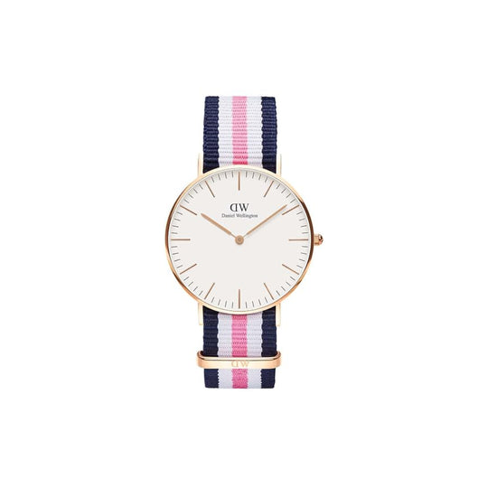 Daniel Wellington Southampton Lady Women's Multicolor- Navy Blue, White and Pink Strap Quartz Watch - 0506DW