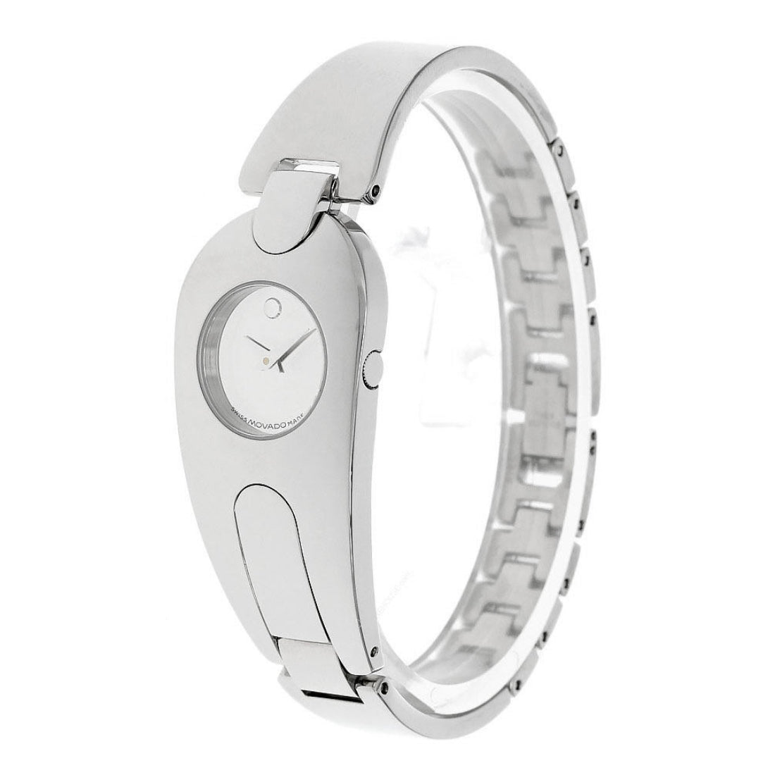 Movado Timema Women's Quartz Silver Mirror Dial Stainless Steel Bracelet Watch 0605357