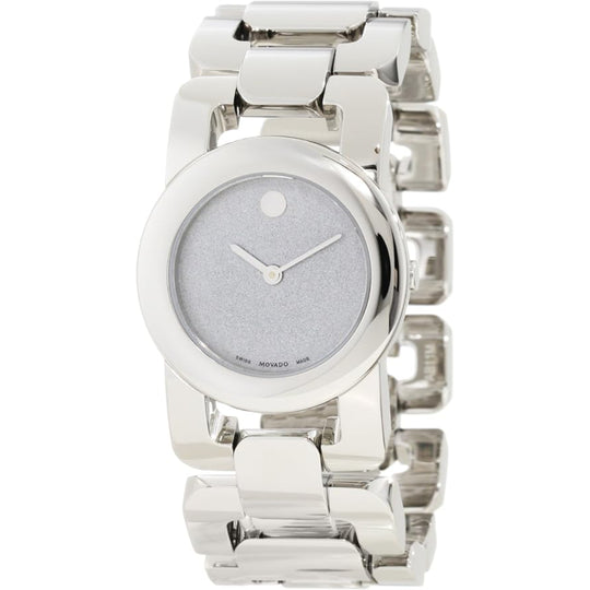Movado Luma Women's Quartz Silver Dial Stainless Steel Bracelet Watch 0606543