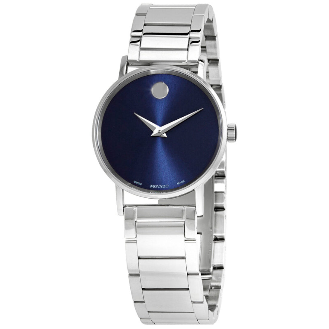 Movado Museum Classic Women's Quartz Blue Dial Stainless Steel Bracelet Watch 0607235