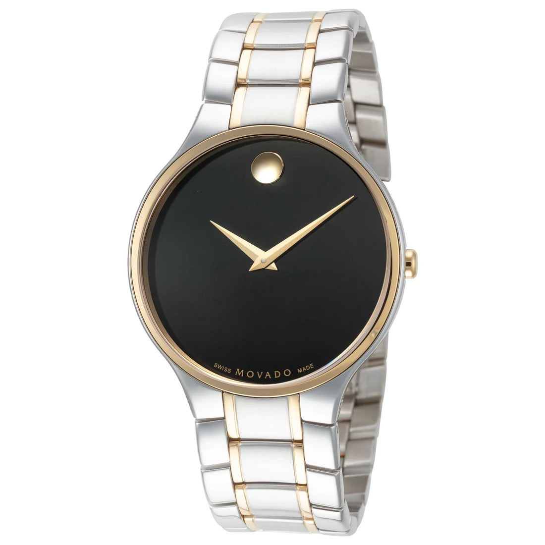 Movado Serio Men's Two-tone/Silver and Gold Bracelet Quartz Watch - 0607284