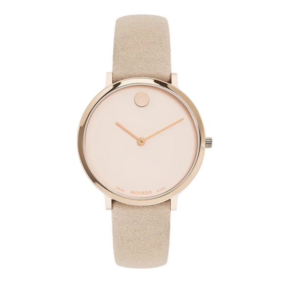 Movado Modern 47 Women's Brown Strap Quartz Watch - 0607346