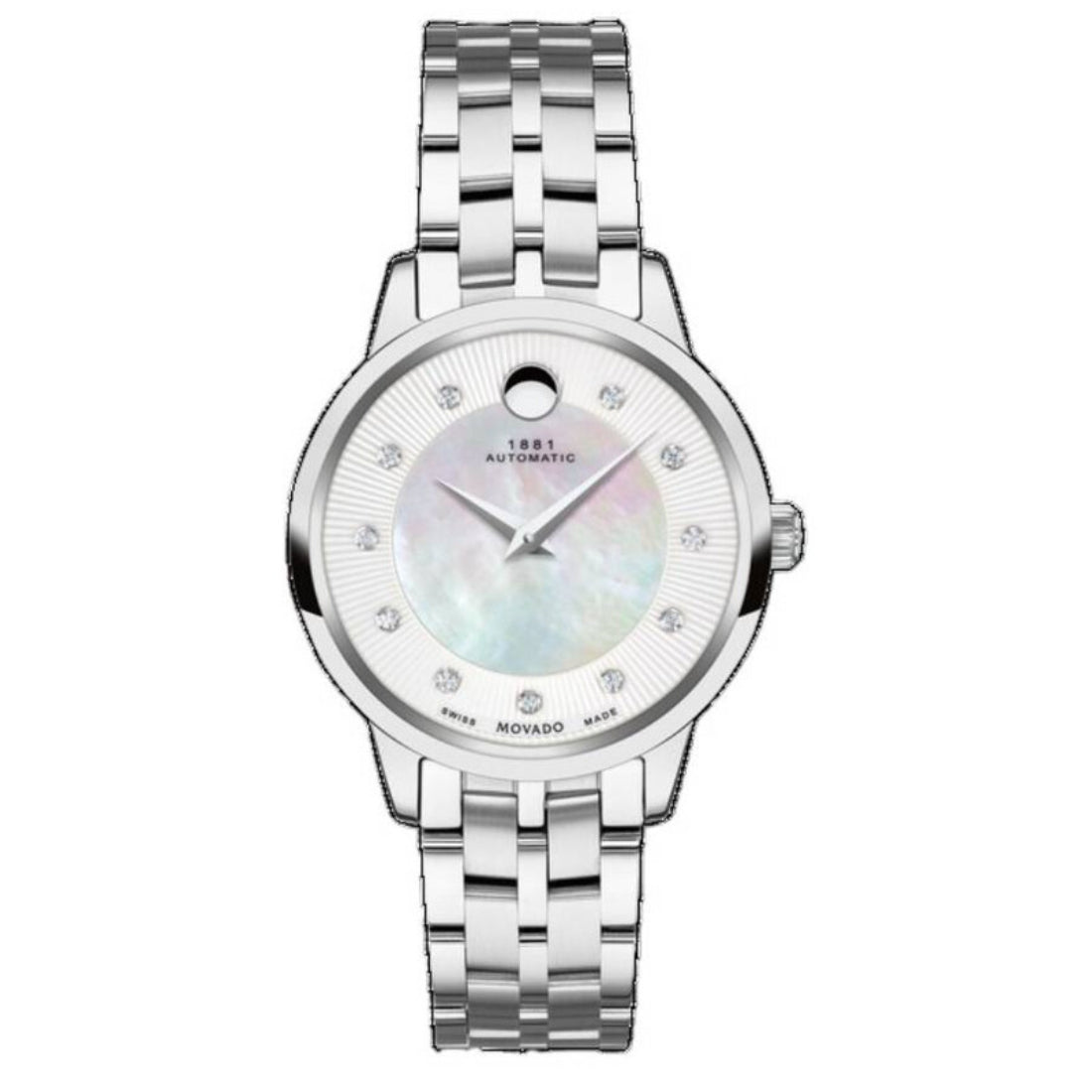 Movado 1881 Automatic Women's Silver Bracelet Automatic Watch - 0607486M