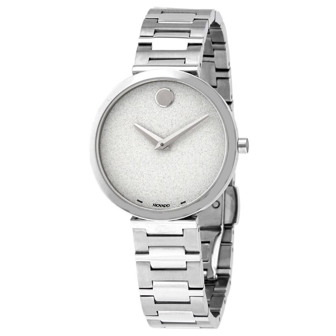 Movado Museum Classic Women's Quartz White Dial Stainless Steel Bracelet Watch 0607518
