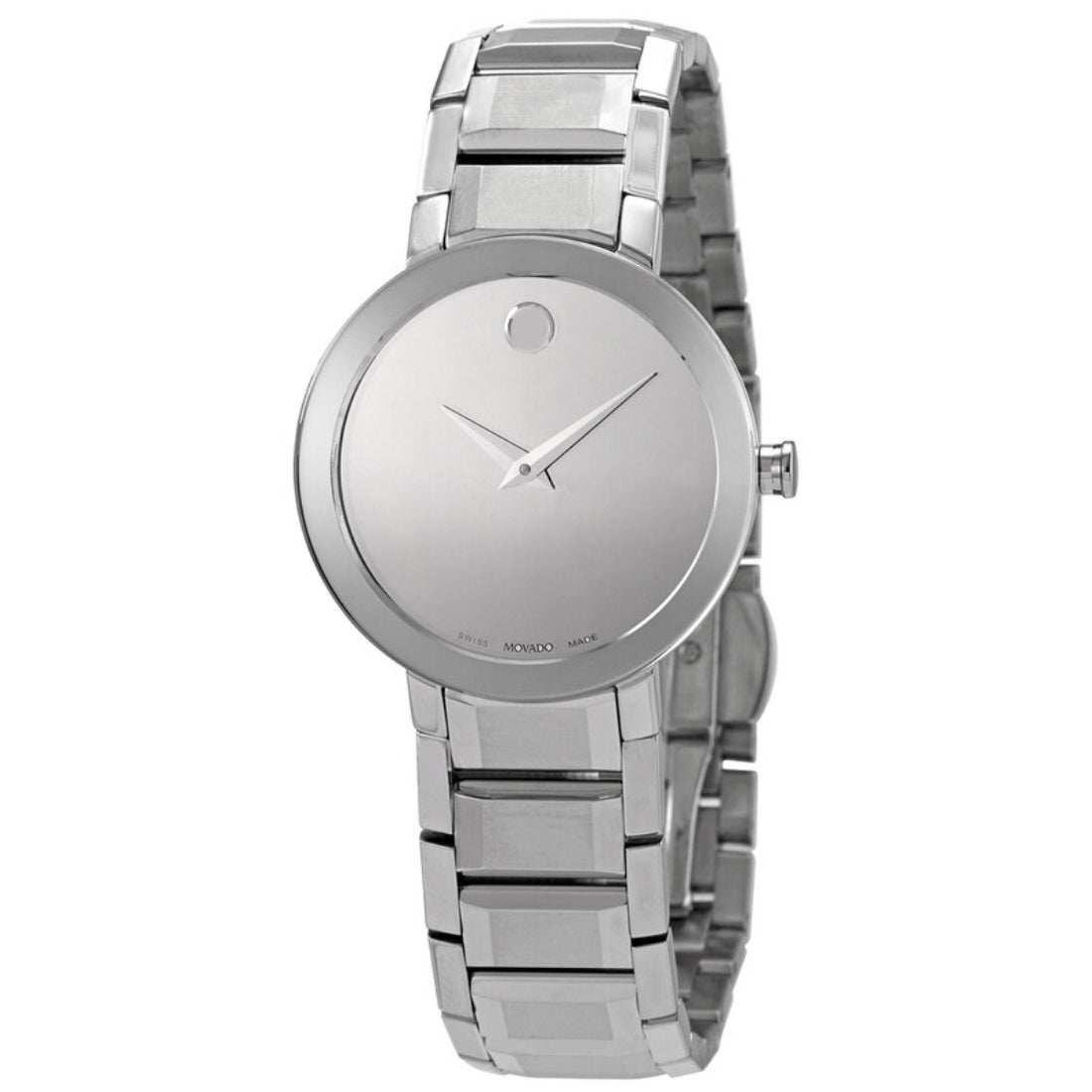 Movado Sapphire Women's Silver Bracelet Quartz Watch - 0607547
