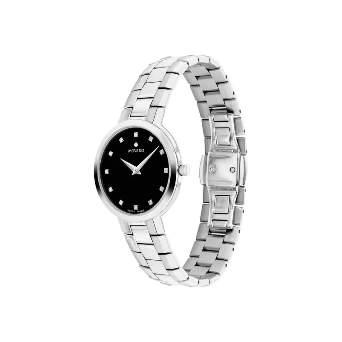 Movado Faceto Women's Black Dial Quartz Watch 0607866