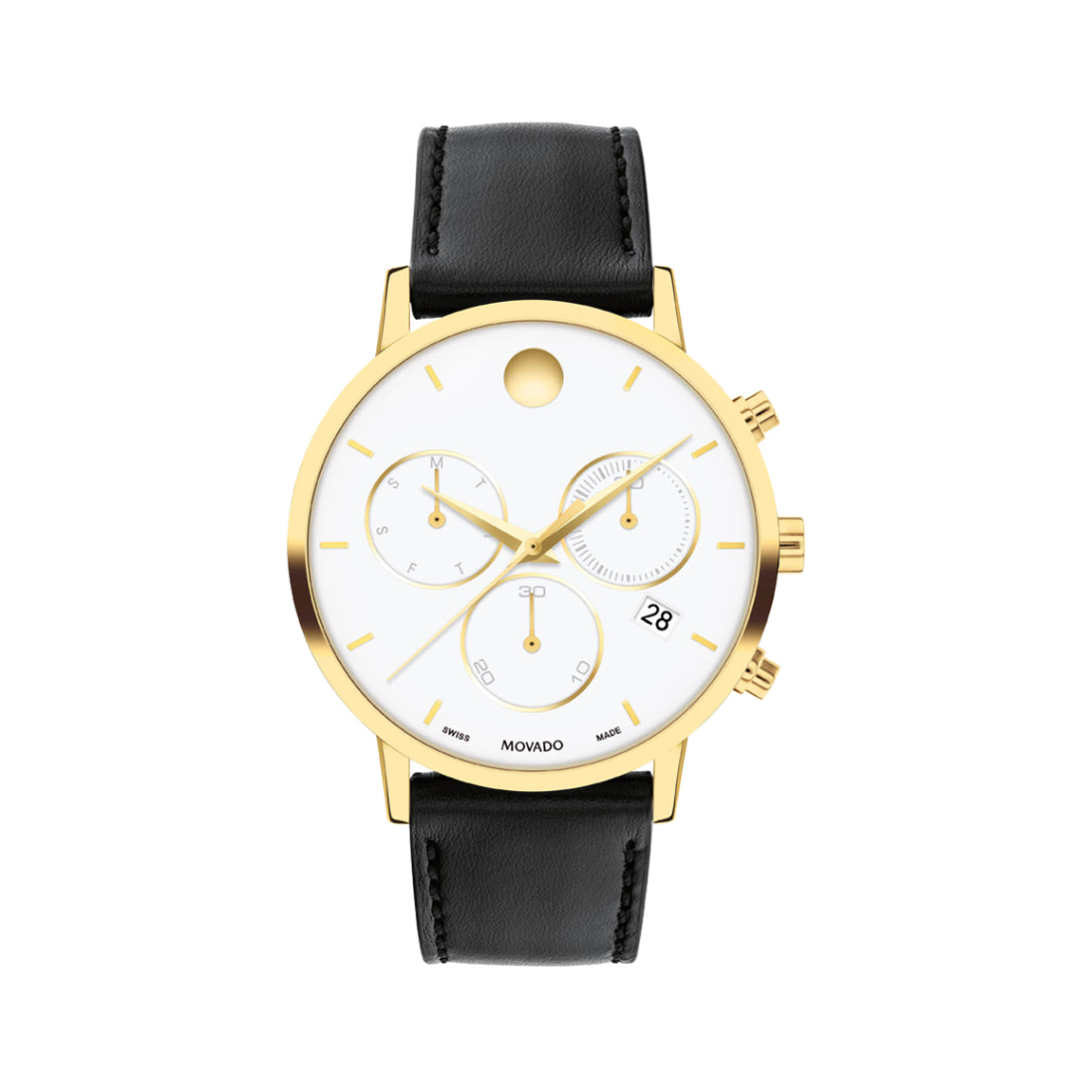 Movado Museum Classic Chronograph Men's White Dial Quartz Watch 0607888