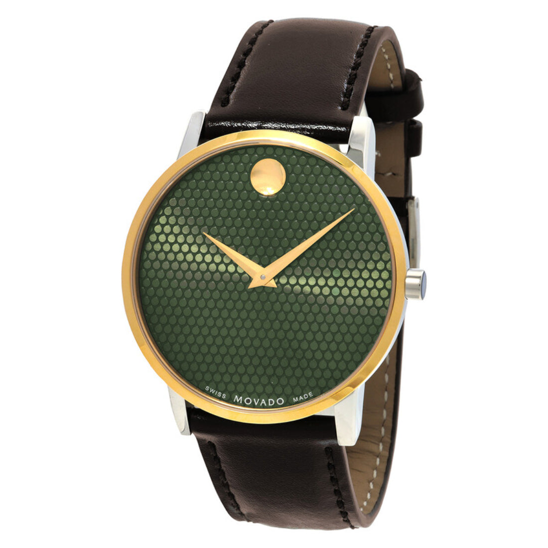 Movado Museum Classic Men's Green Dial Quartz Watch 0607893