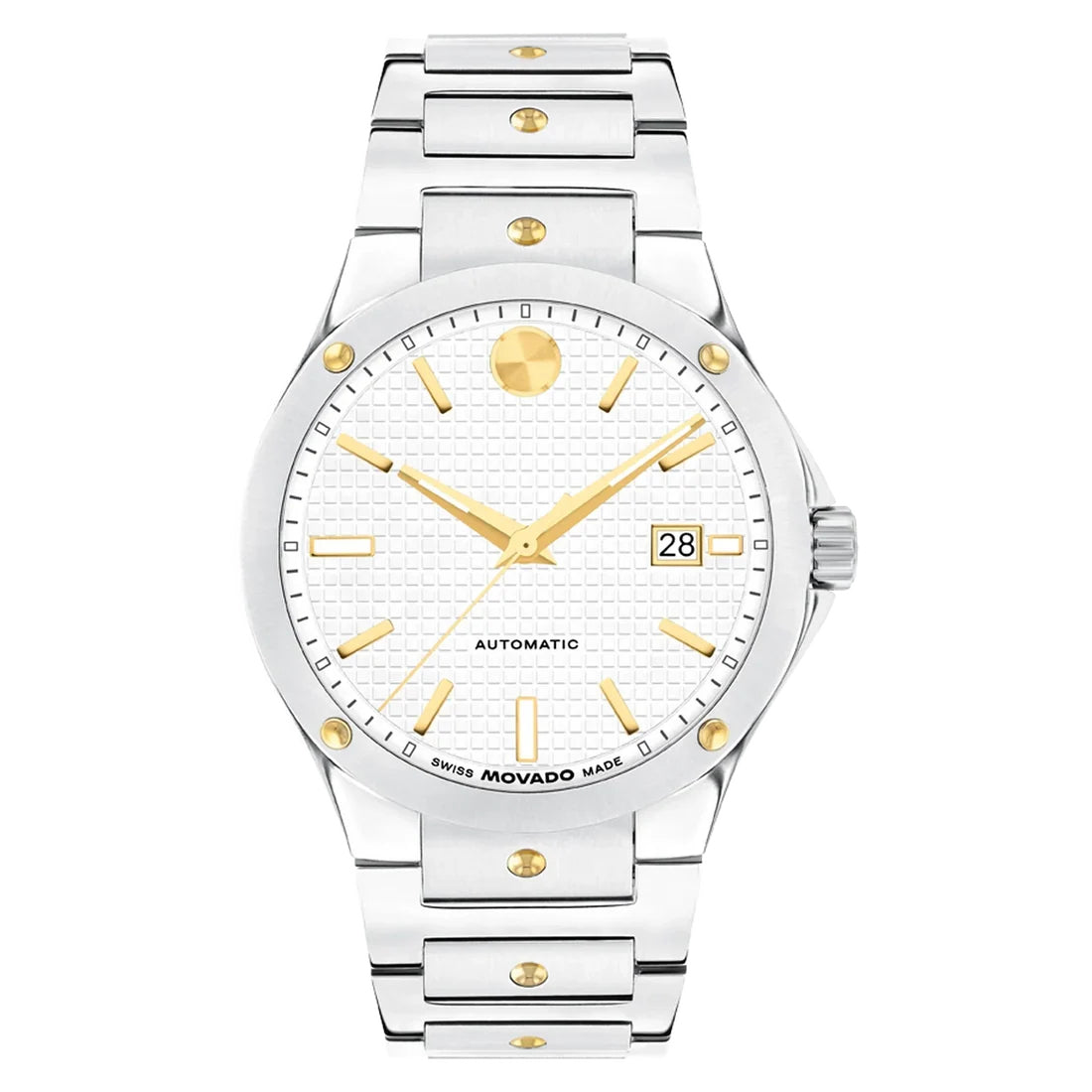 Movado SE Automatic Men's White Dial Quartz Watch 0607932