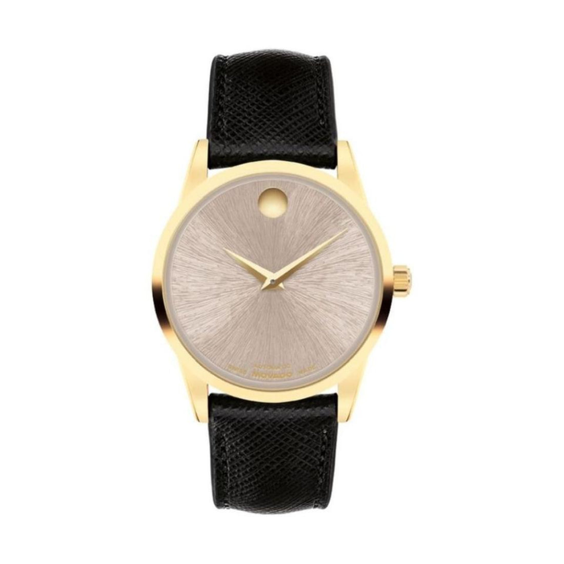 Movado Museum Classic Women's Black Strap Automatic Watch - 0608006