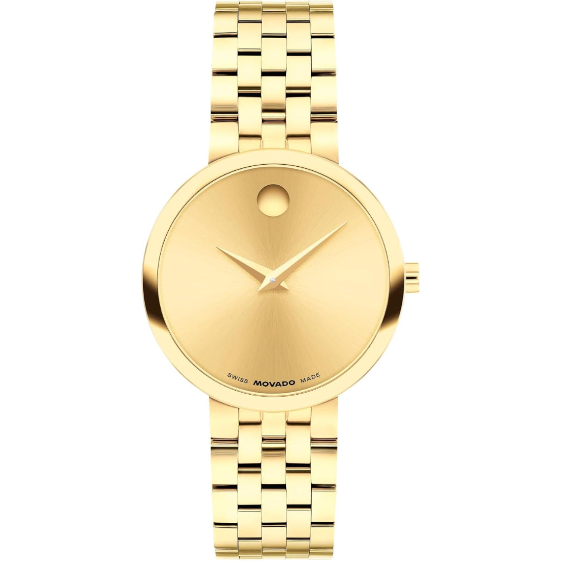 Movado Museum Classic Women's Gold Dial Quartz Watch 0608009