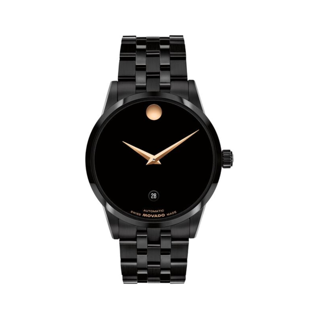 Movado Museum Classic Unisex Black Dial Automatic Watch 0608034