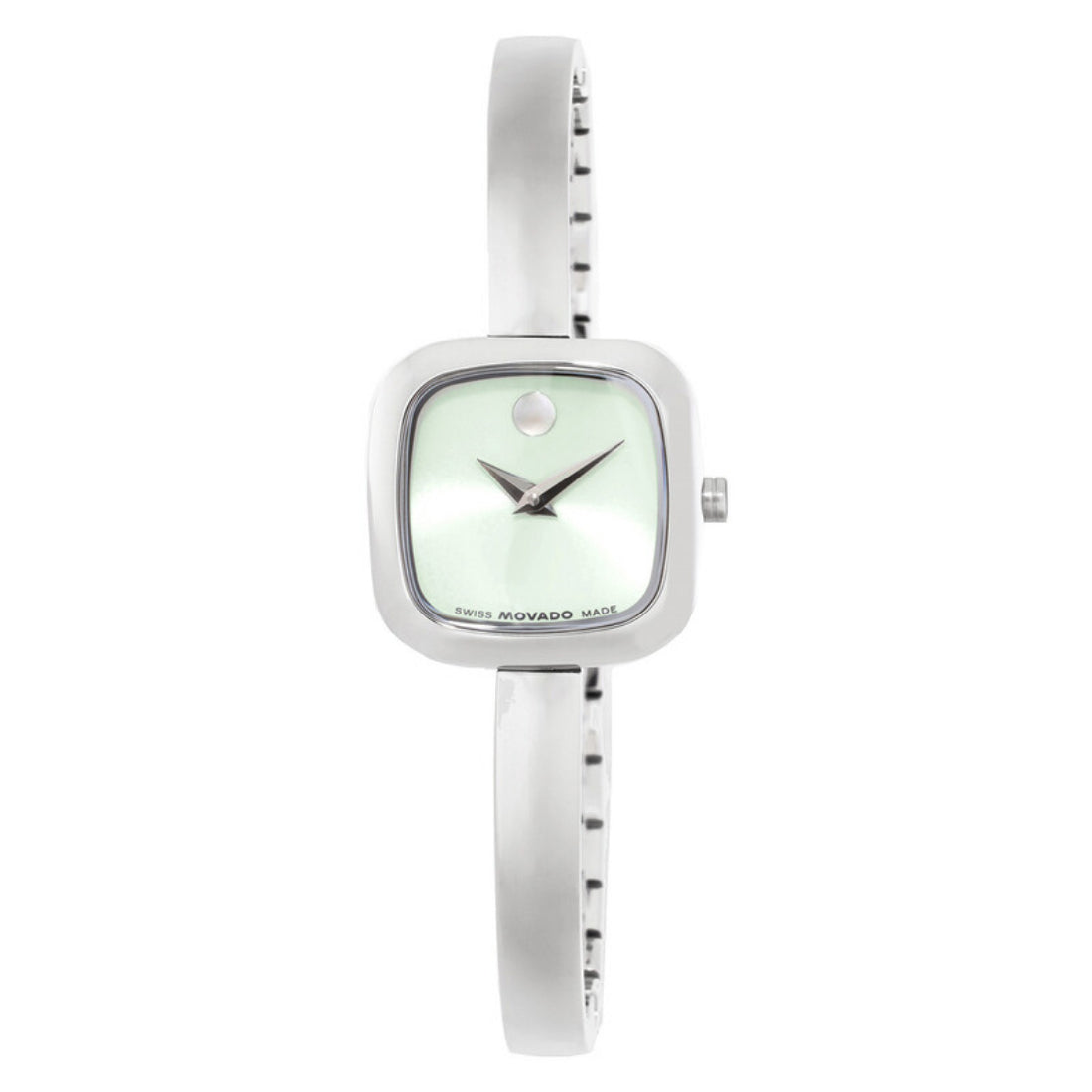 Movado Museum Bangle Women's Silver-tone Bangle Bracelet Quartz Watch - 0608060