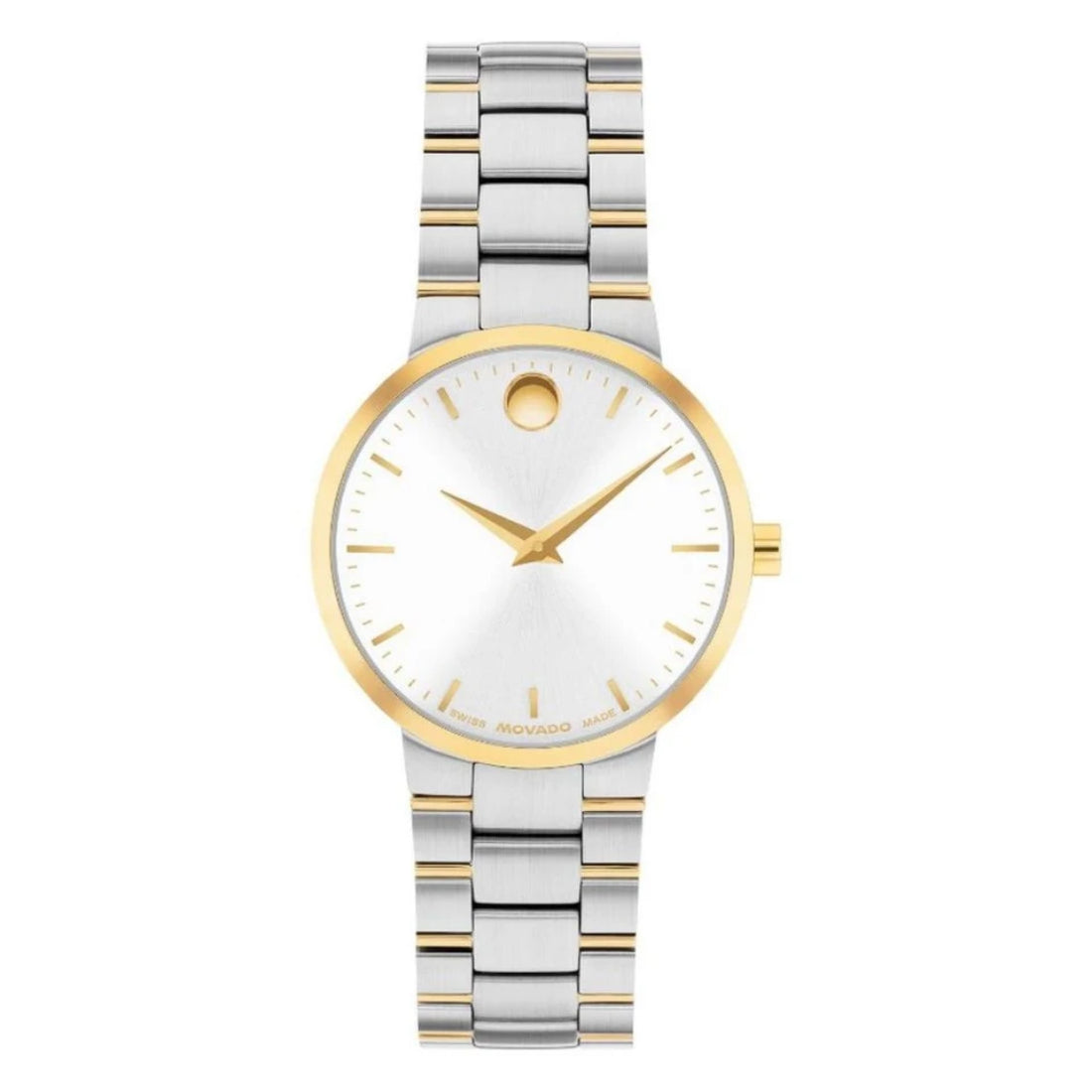 Movado Avalo Women's Two-tone/Silver and Gold Bracelet Quartz Watch - 0608081