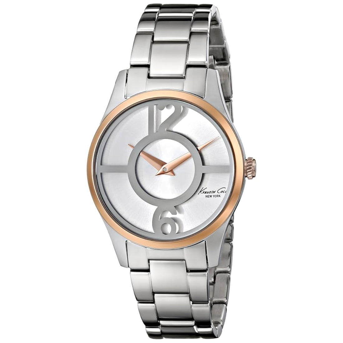 Kenneth Cole Classic Women's Two-tone (Silver and Rose Gold) Bracelet Quartz Watch - 10019637