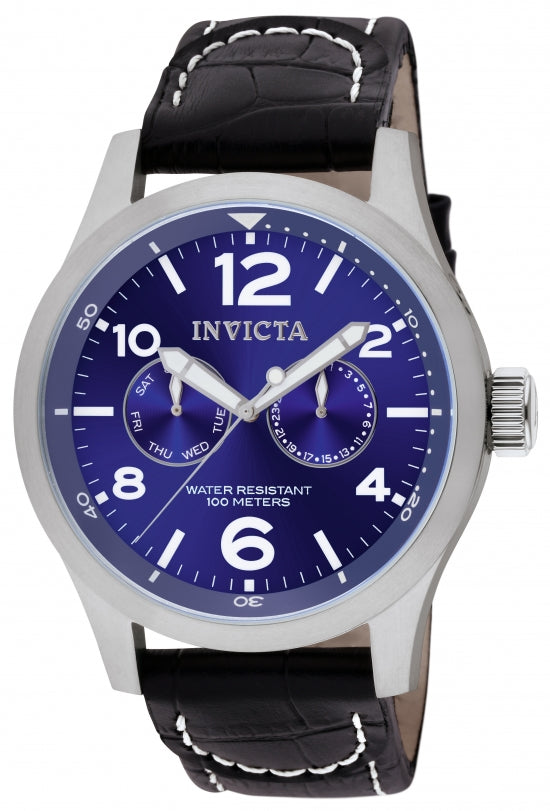 Invicta Men's 10490 I-Force Quartz Multifunction Blue Dial Watch