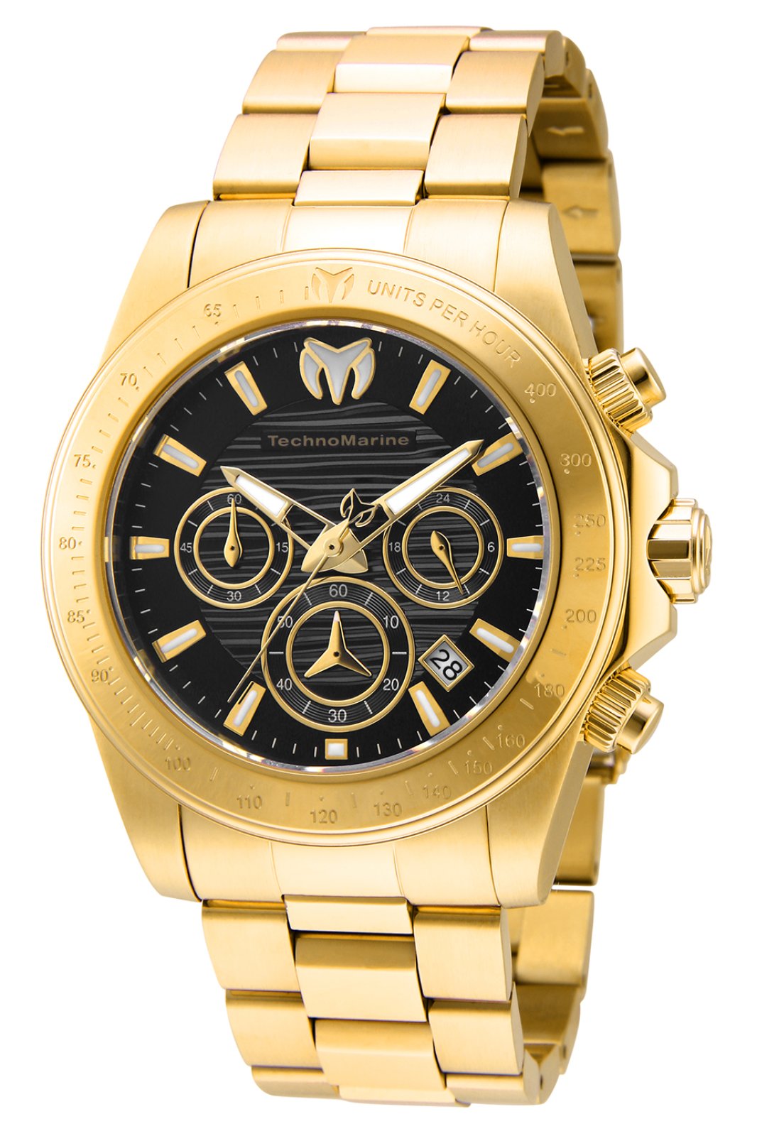 Technomarine Men's TM-219005 Manta Quartz Chronograph Black Dial Watch