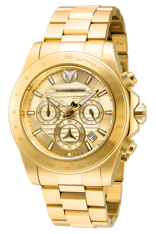 Technomarine Men's TM-219004 Manta Quartz Chronograph Gold Dial Watch