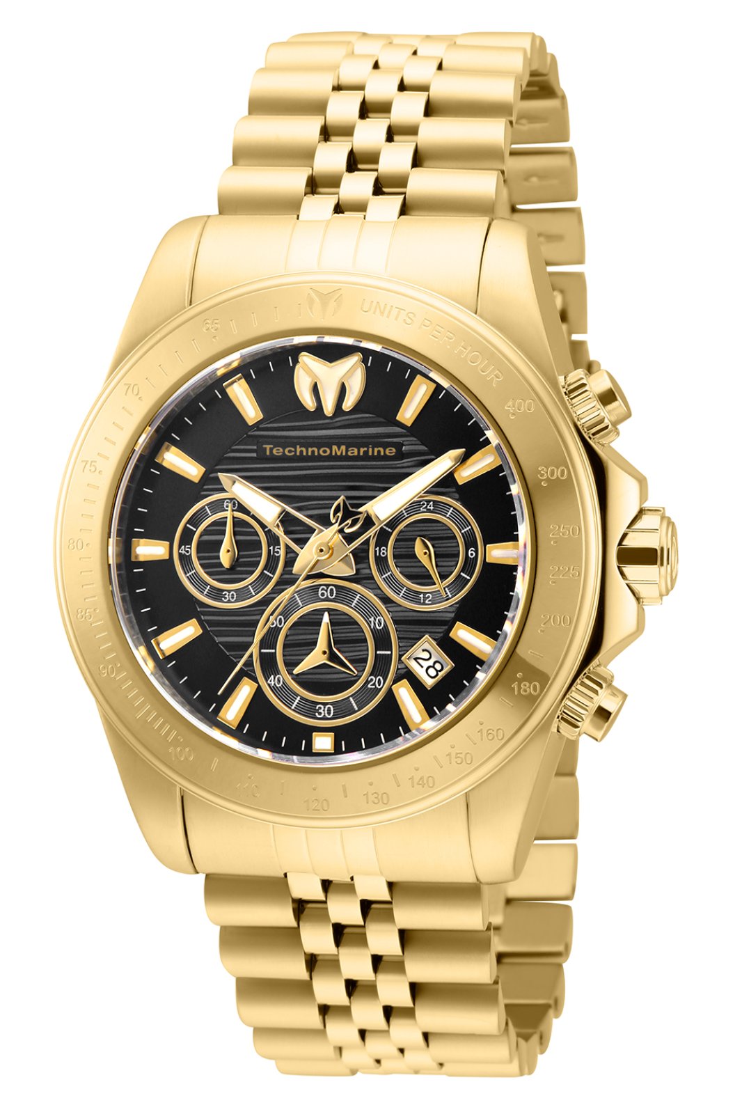 Technomarine Men's TM-219023 Manta Quartz Chronograph Black Dial Watch